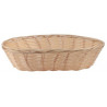 Cesta Polyrattan Ovalada Beige | 25x17x6cm