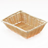 Cesta Polyrattan Rect 25X18X7Cm Beige