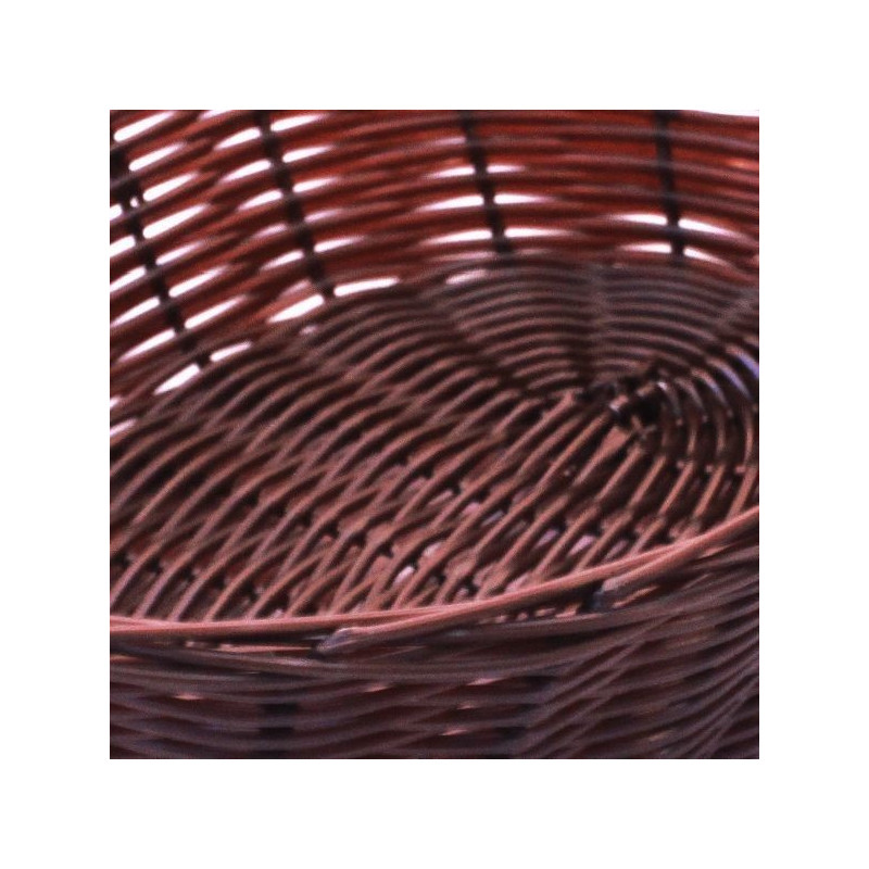 Cesta Polyrattan Ovalada Marron | 25x17x6cm