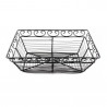 Cesta Metal Rectangular Negra | 23x15x7.5cm