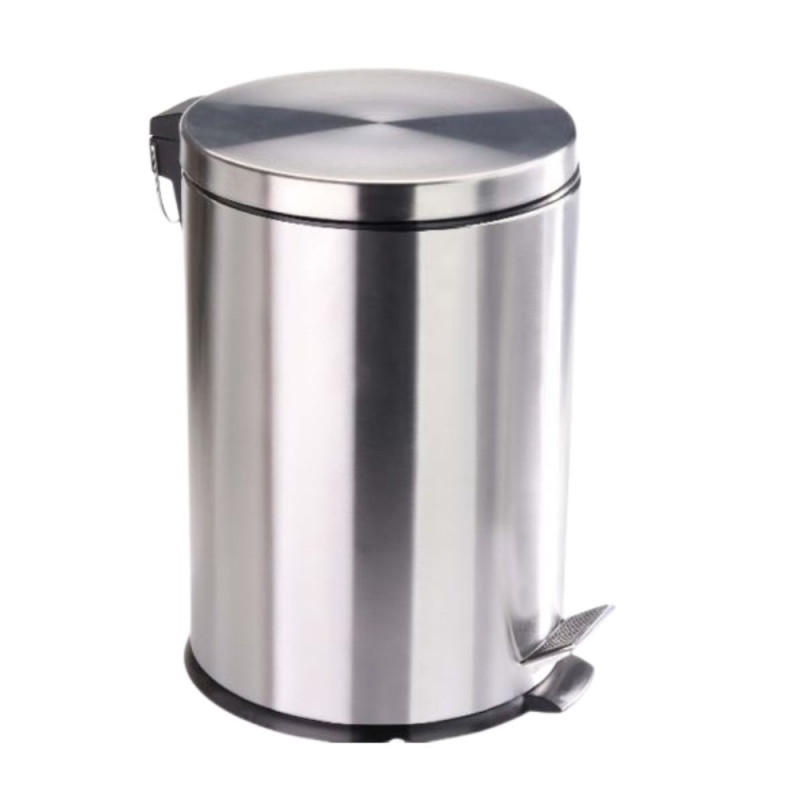 Basurero Inoxidable 12 Litros Tapa+Pedal