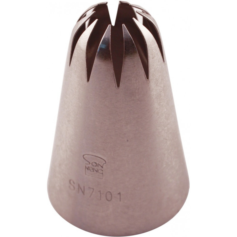 Boquilla Rizada 10P Inox Ø19.5Xø29.5X46Mm Sanneng Sn7101