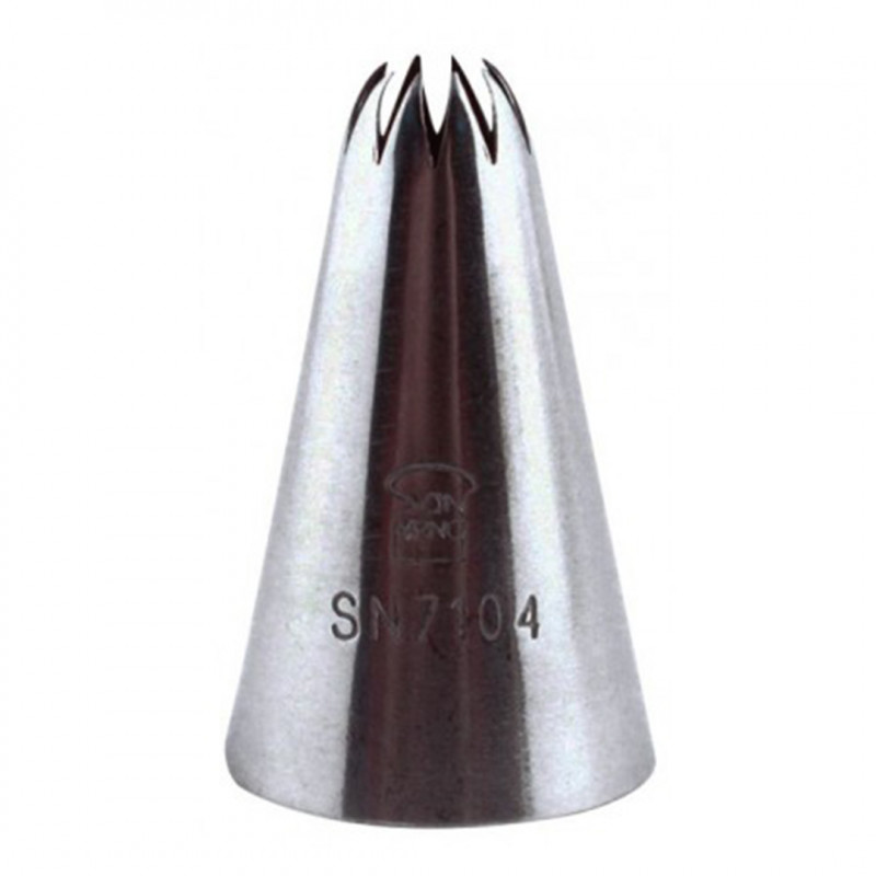 Boquilla Rizada 10P Inox Ø10Xø25X40Mm Sanneng Sn7104