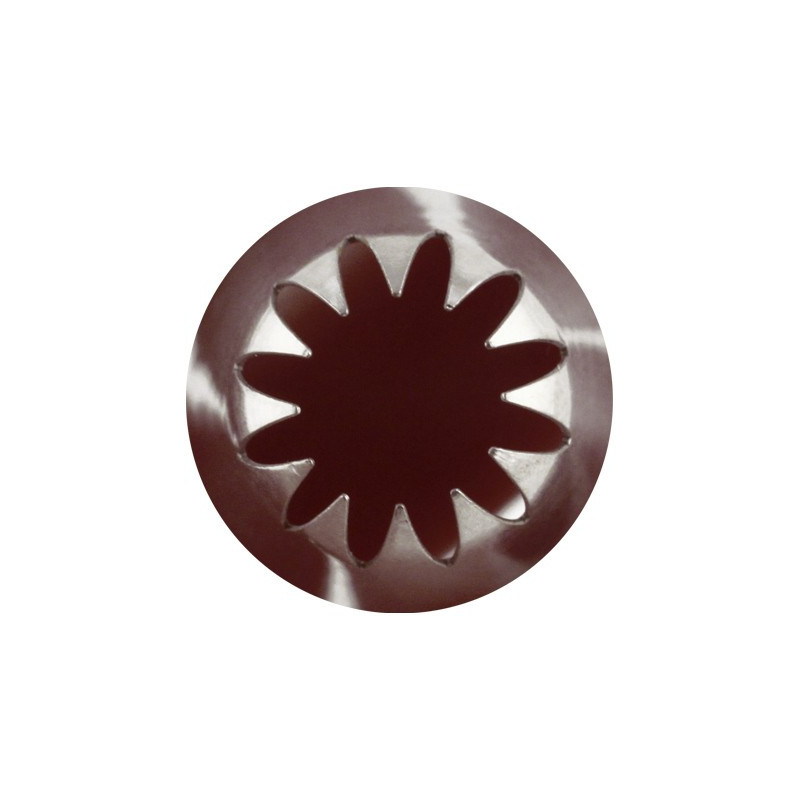 Boquilla Rizada 12P Inox Ø13.5Xø25X40Mm Sanneng Sn7112