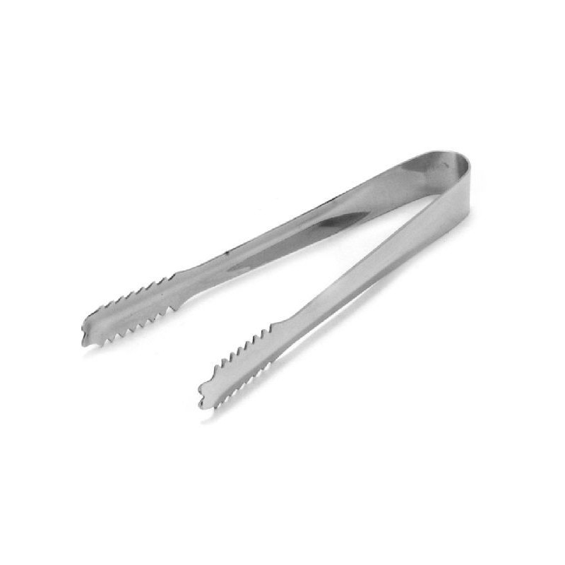 Pinza Hielo Inox 17Cm
