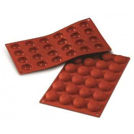 Molde Silicon 24 Media Esfera Ø3.4X1.6Cm Silikomart