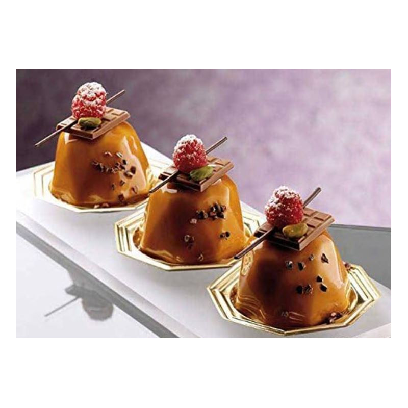 MOLDE DIAMANTE GRA SILICON TERRACOTA 6 CAVIDADES Ø68X45MM SILIKOMART SF049