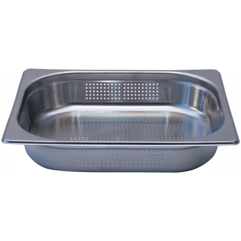 Depósito gastronorm perforado 1/2 6.5cm acero inoxidable 0.6mm Big Chef