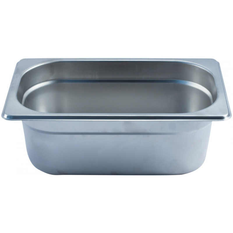 Depósito gastronorm 1/4 10cm acero inoxidable 0.6mm Big Chef