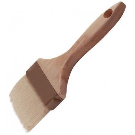 Brocha Sintetica Blanco 23X10Cm C/Banda Plast Madera Winco