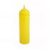 Botella Salsa 6 Unidades 470ml Plástico Amarillo Boca Ancha | Winco