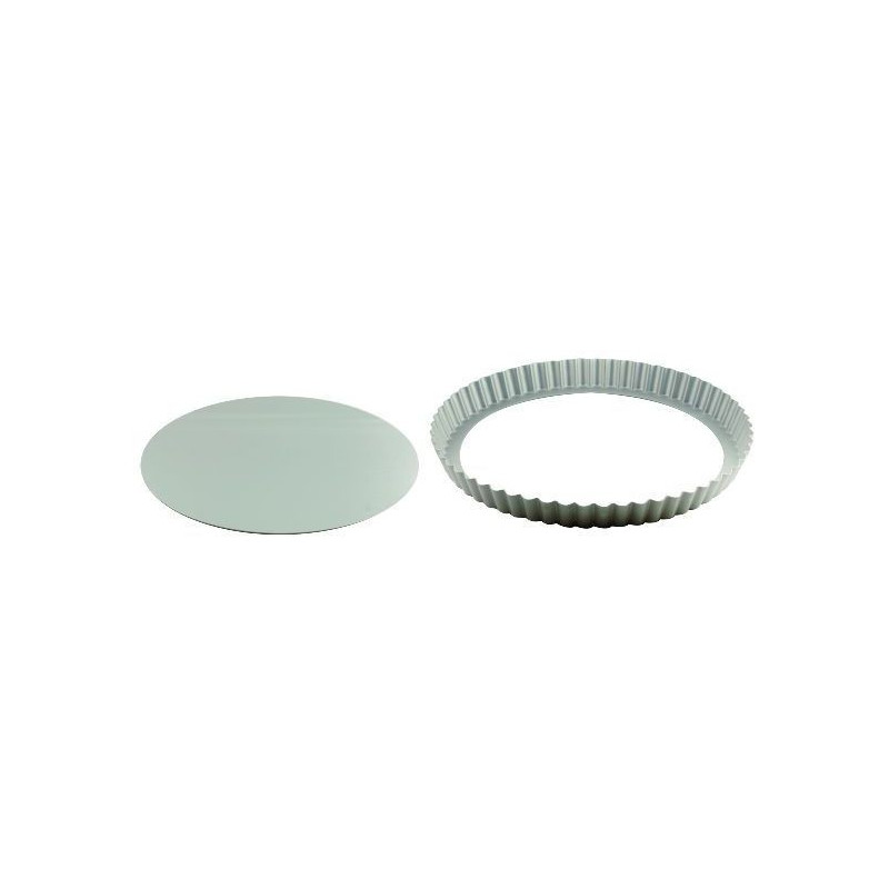 Molde Kuchen Acanalado Desmontable Alum 0.8Mm 28X26X2.6Cm Sanneng