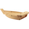 Bandeja Sushi Bote Madera Natural 33X15X4Cm
