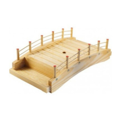 Bandeja Sushi Puente Madera Natural 43X22Cm