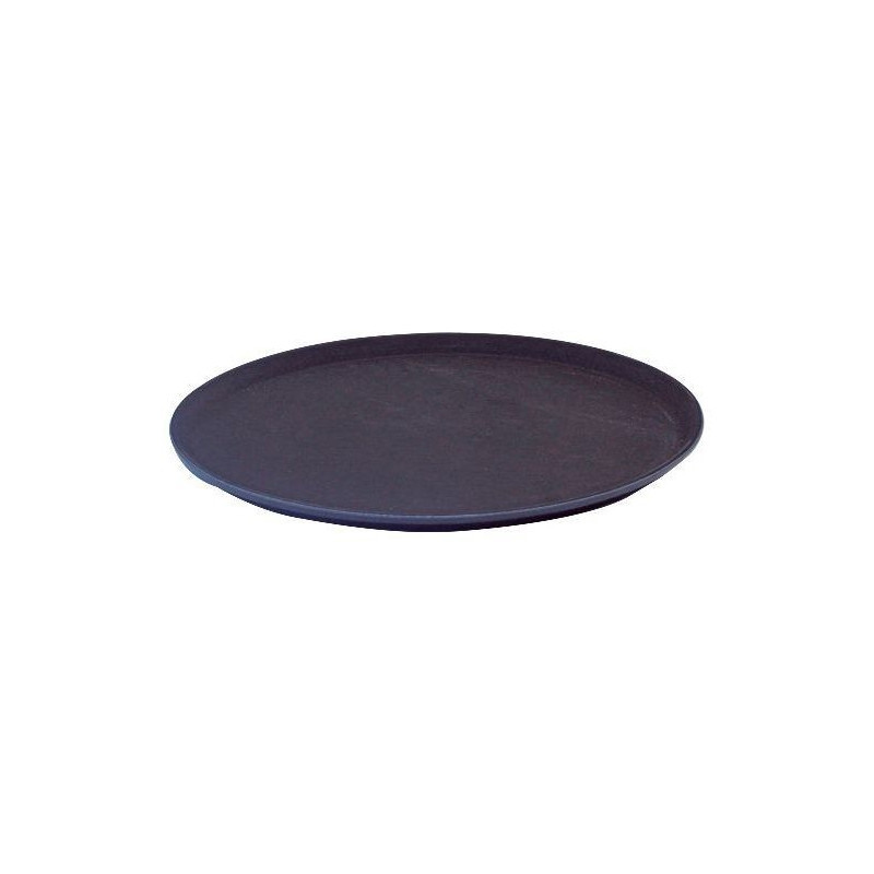 Bandeja garzón plástico antideslizante 40cm negra