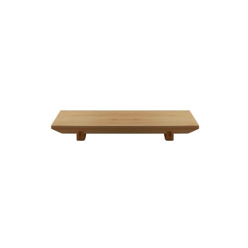Bandeja Sushi Rect Madera Natural 25X15X3Cm