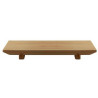 Bandeja Sushi Rect Madera Natural 25X15X3Cm