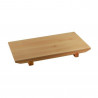 Bandeja Sushi Rect Madera Natural 25X15X3Cm