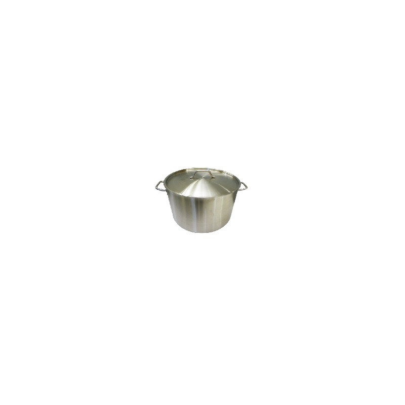 Cacerola Alta 44L Inox 1.0Mm Ø45X28Cm C/Tapa F/Difusor Big C