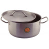 Cacerola Media Acero Inoxidable 8L Con Tapa Big Chef