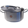 CACEROLA INOX 304 MEDIA Ø32X16CM 12LTS C/ASAS INOX 304 1.0MM F/DIFUSOR BIG CHEF