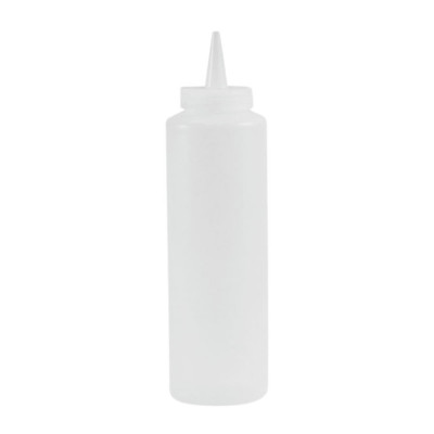 Botella Salsa 350ml Plástico Transparente