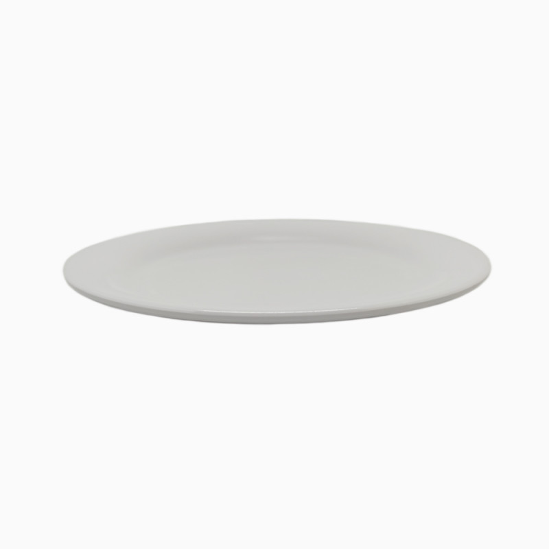 Set 6 Plato Bajo 23cm Melamina Blanco | Art