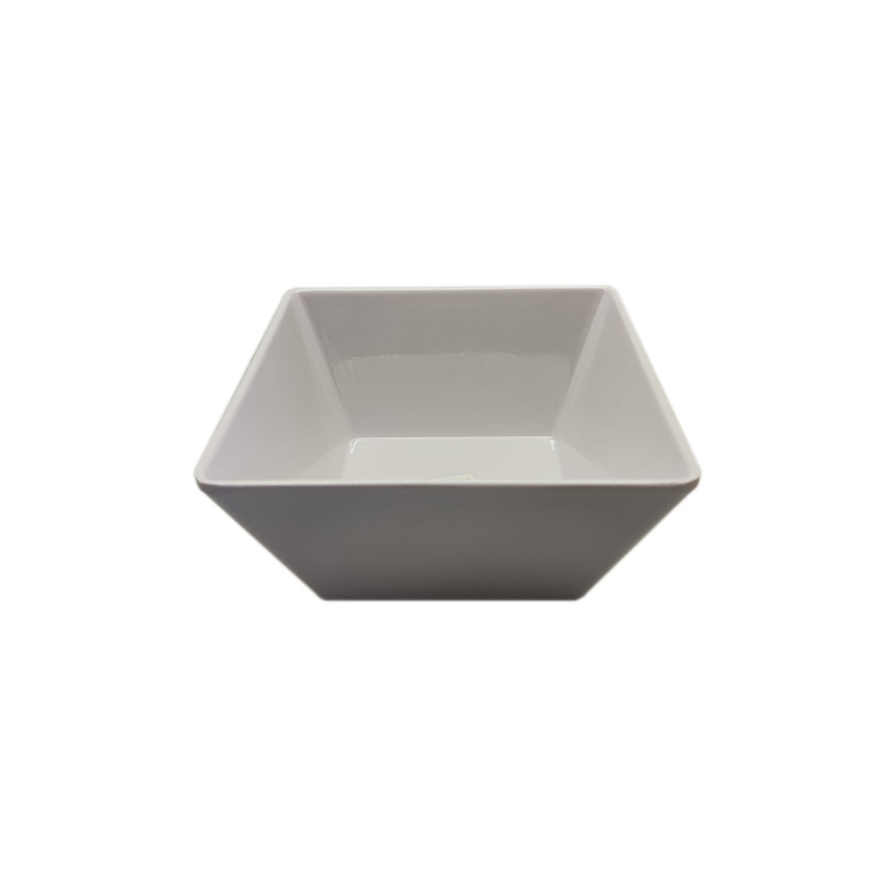 Set 3 bowl cuadrado blanco melamina ART 18cm