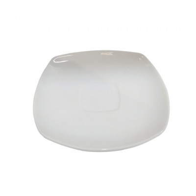 SET 6 PLATO PRISMA TE CUAD. 15CM PORC BLANCO