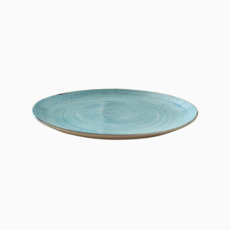 SET 3 PLATO FUSION PRES RDO 28CM PORC CELESTE