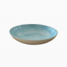 SET 3 PLATO FUSION HONDO RDO 23CM PORC CELESTE