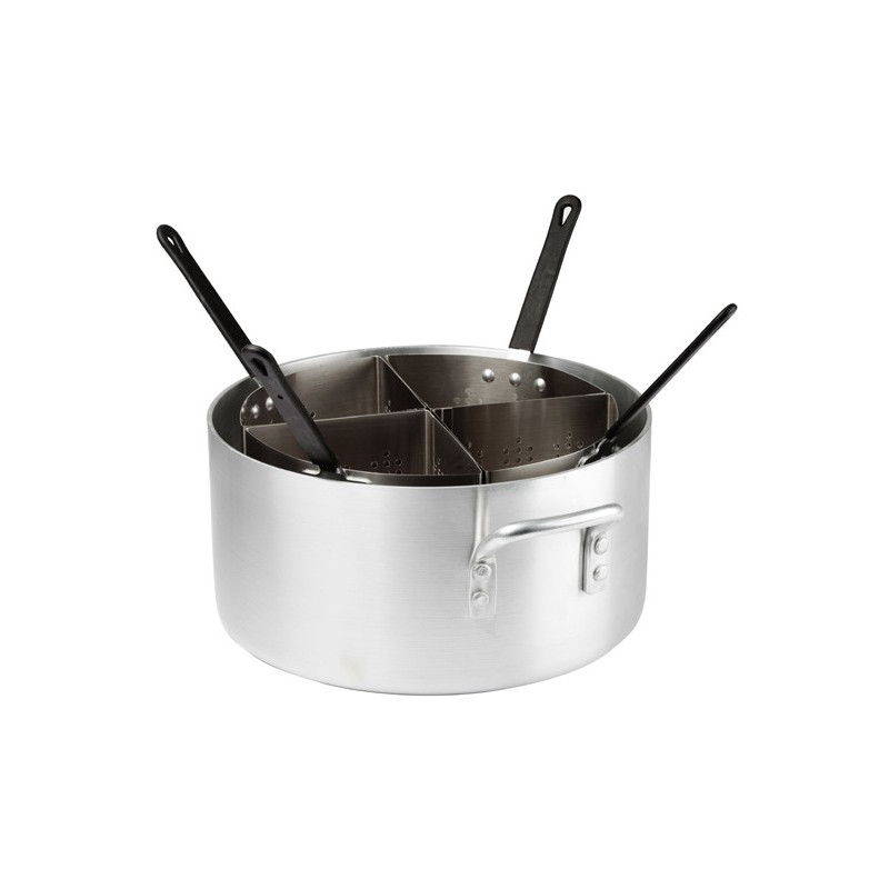 Cocedor Pastas 22L Alum 3.5Mm Set 4 Pzs Winco