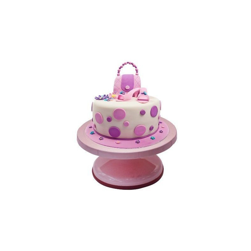 Portatorta Gira Plast Rosado Ø26X12Cm Sn4153