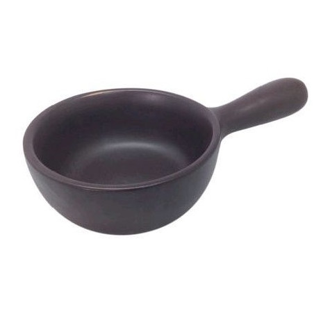 Set bowl cerámica café 7x3cm 12 piezas Pottery