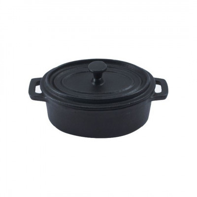 Olla Fierro Fundido Ø12.4Cm Negro Big Chef