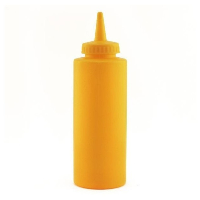 Botella Salsa 350ml Plástica Amarillo