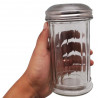 Dispensador Condimentos 350ml Vidrio con Tapa Perforada
