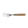 Tenedor Mesa Bbq Inox/Mango Madera Castaño 3Pzs