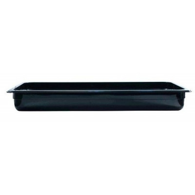 Depósito gastronorm 1/1 6.5cm policarbonato negro Gplast