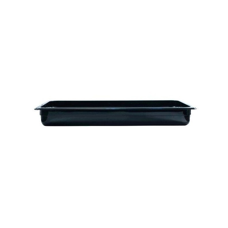 Depósito gastronorm 1/1 6.5cm policarbonato negro Gplast