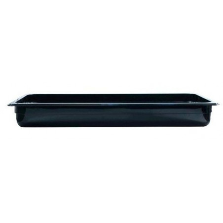 Depósito gastronorm 1/1 6.5cm policarbonato negro Gplast