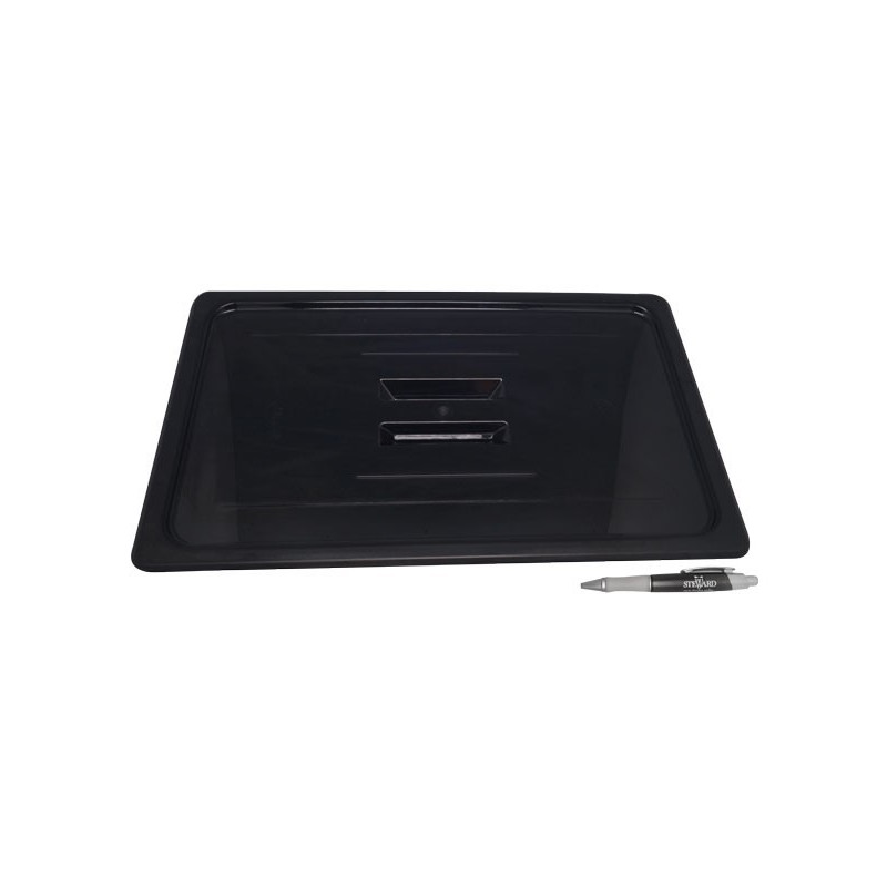 Tapa depósito gastronorm 1/1  policarbonato negro Gplast