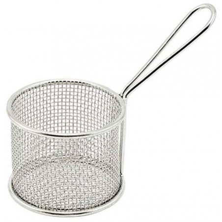 Canasto Mini Nanostyle C/Mango Rdo Ø8X8Cm Inox Kmw