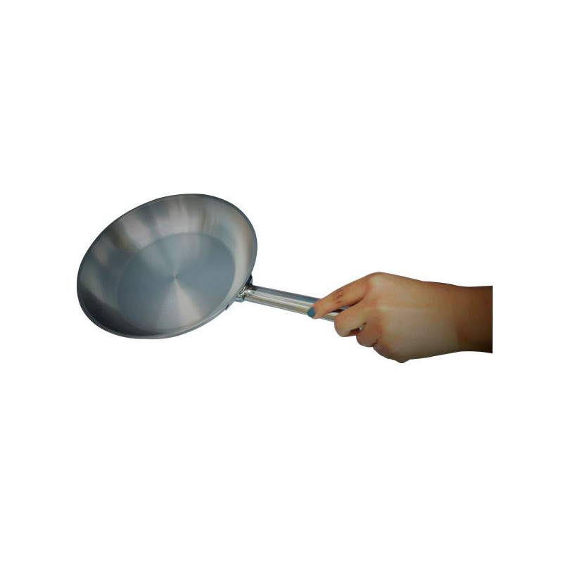 SARTEN INOX 304 Ø32X5CM C/MANGO INOX 304 1.0MM F/DIFUSOR BIG CHEF
