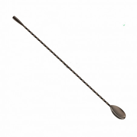 Cuchara de Cocteleria Acero Negro 30cm Barkeeper