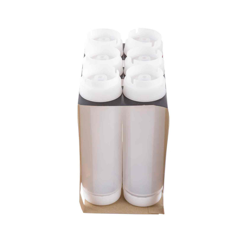Botella salsa plástica transparente 700ml Tablecraft