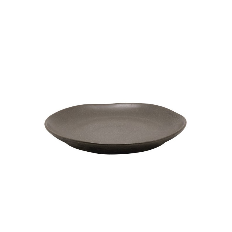 Set 6 plato porcelana grafito 27cm Terra