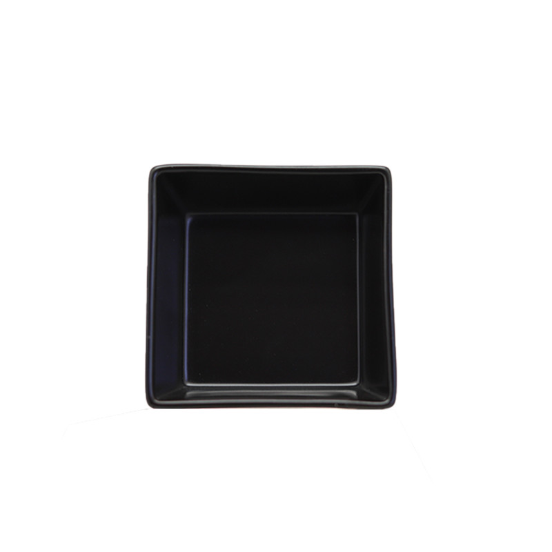 Set pocillo 8cm 6 piezas porcelana negra Eclipse