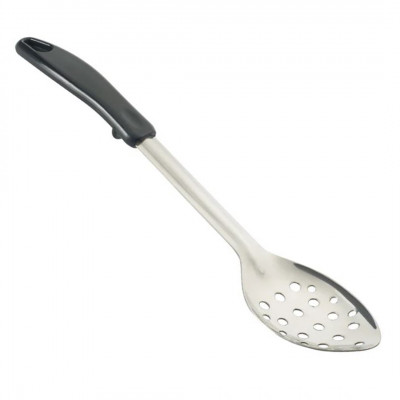 CUCHARA SERVICIO PERF INOX 33CM MANGO PLAST NEGRO BHPP-13 WINCO