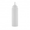 BOTELLA SALSA PLAST TRANSP 700ML/24OZ BOCA ANCHA JD-BSD24-C NSF©